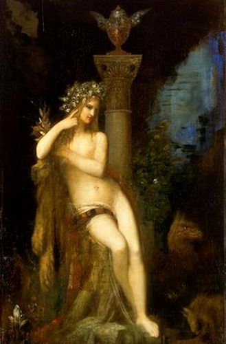 「妖精とグリフォン」1876年ギュスターヴ・モロー美術館2