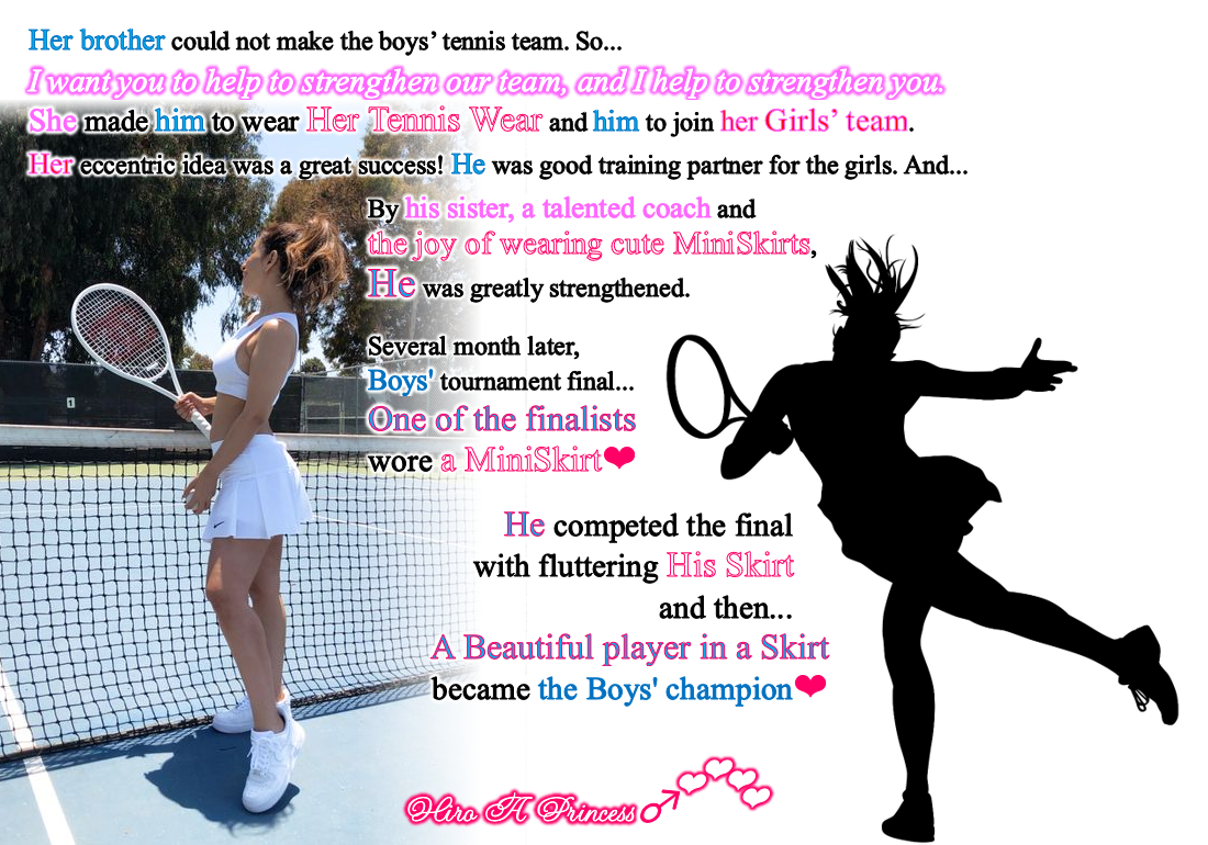A beautiful player in a Skirt became the Boys tennis tournament champion E