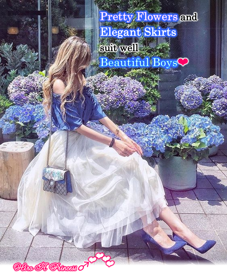 Pretty Flowers and Elegant Skirts suit well Beautiful Boys E