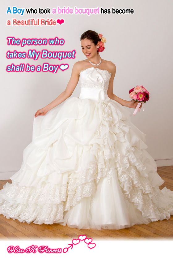 A Boy who took a bride bouquet has become a Beautiful Bride E
