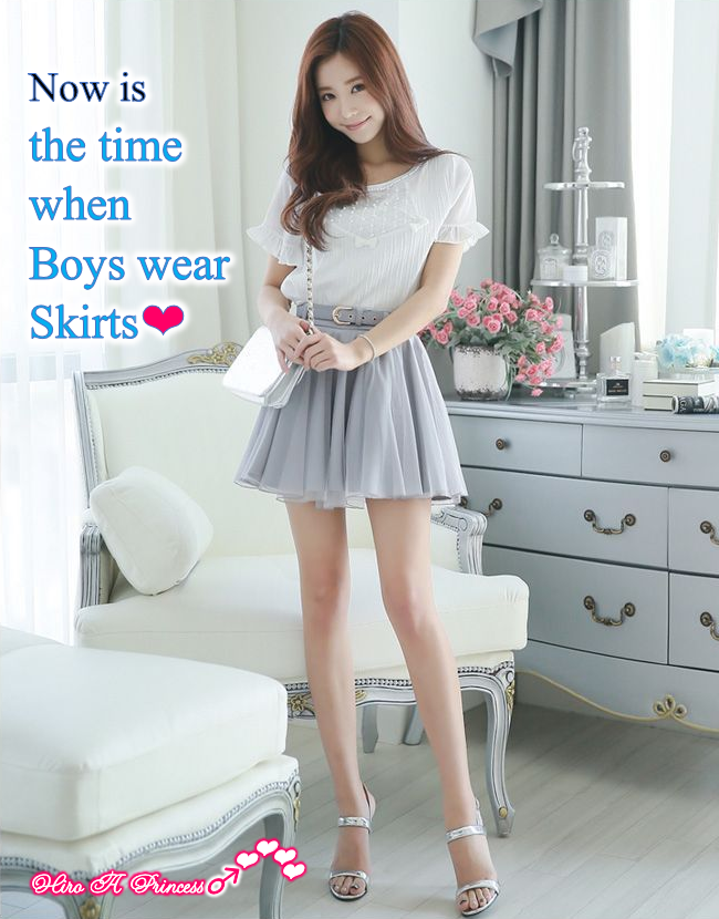 Now is the time when Boys wear Skirts E