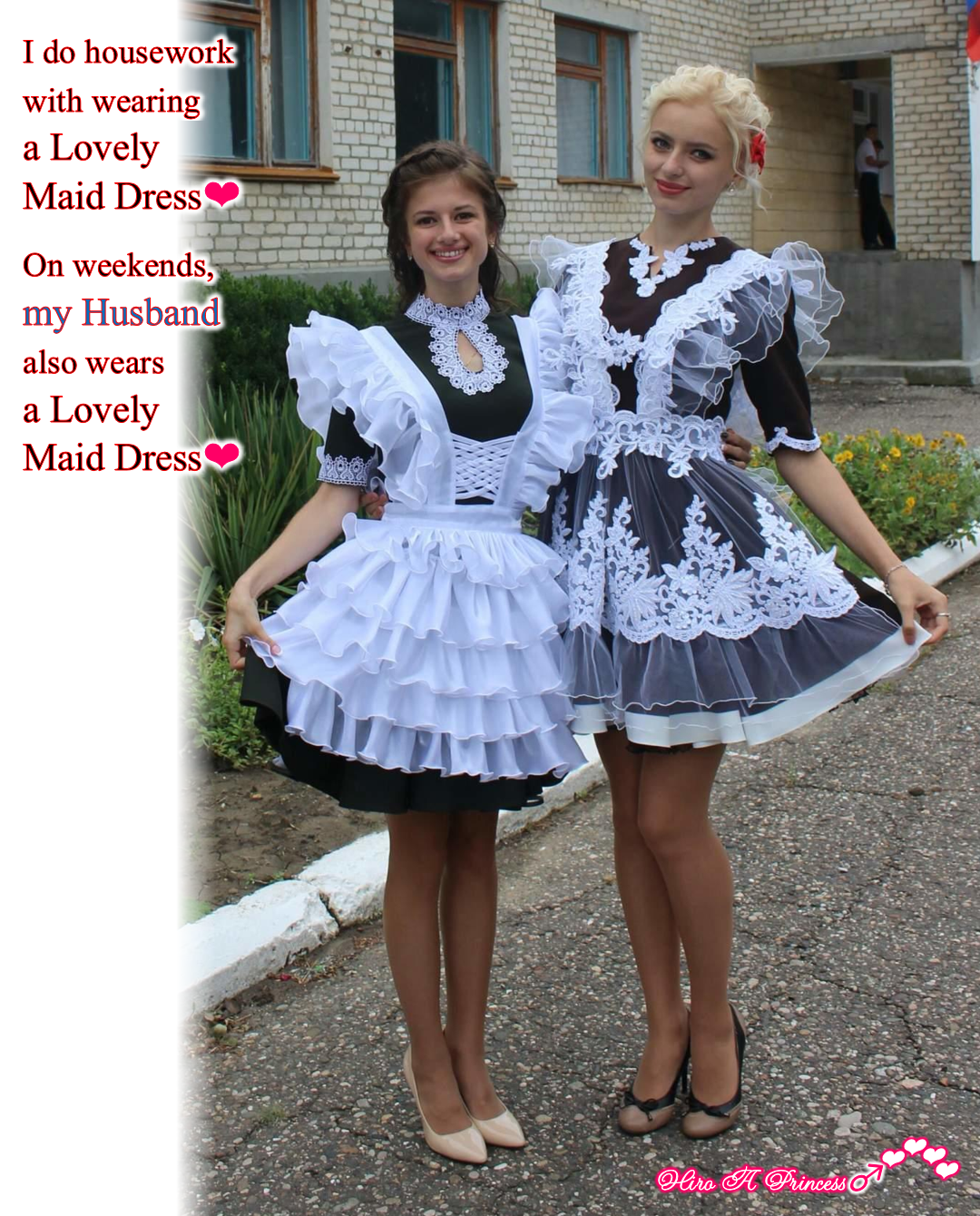 Wife and Husband in maid dresses E